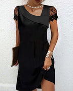 Adeline Women's Dress – Elegant Lace Dress with a Fitted Cut for Parties & Special Occasions