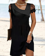 Adeline Women's Dress – Elegant Lace Dress with a Fitted Cut for Parties & Special Occasions