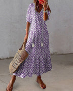 Camille Women's Maxi Dress – Bohemian Chic, Lightweight Cotton & Summery Ibiza Style