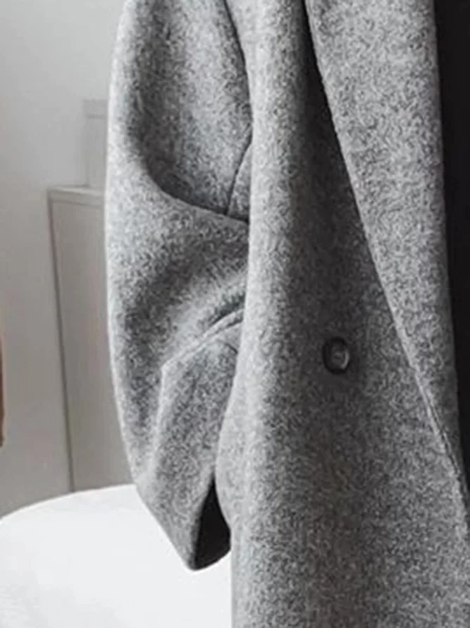 Vivienne Women's Coat – Long Wool-Blend, Oversized Cut, Elegant & Modern