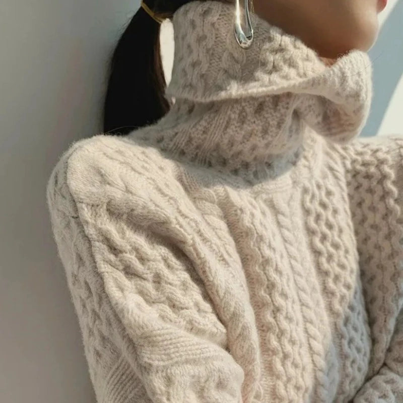 Noelle Women's Cashmere Sweater – Soft Turtleneck, Luxurious 100% Cashmere & Elegant Style