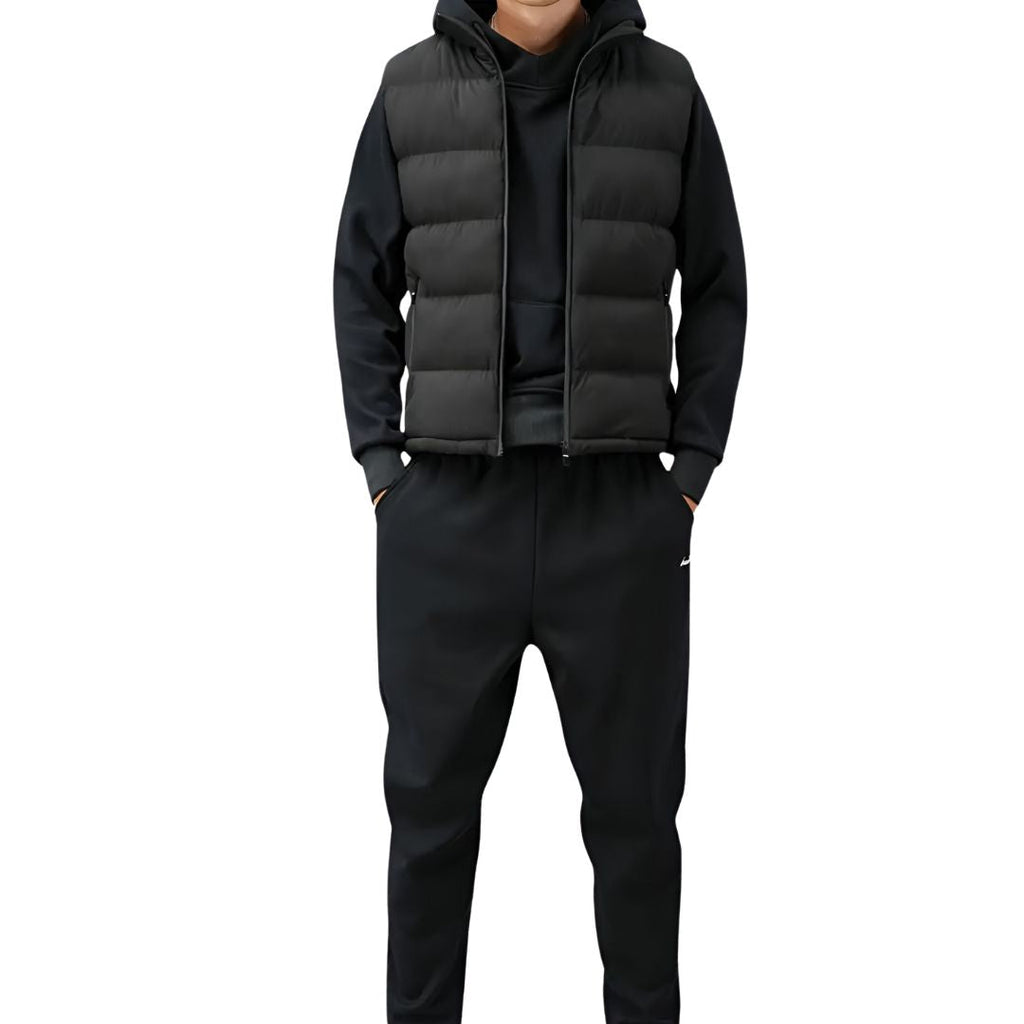 Milo Men's Vest – Lightweight, Waterproof Sleeveless Puffer with High Zip Collar
