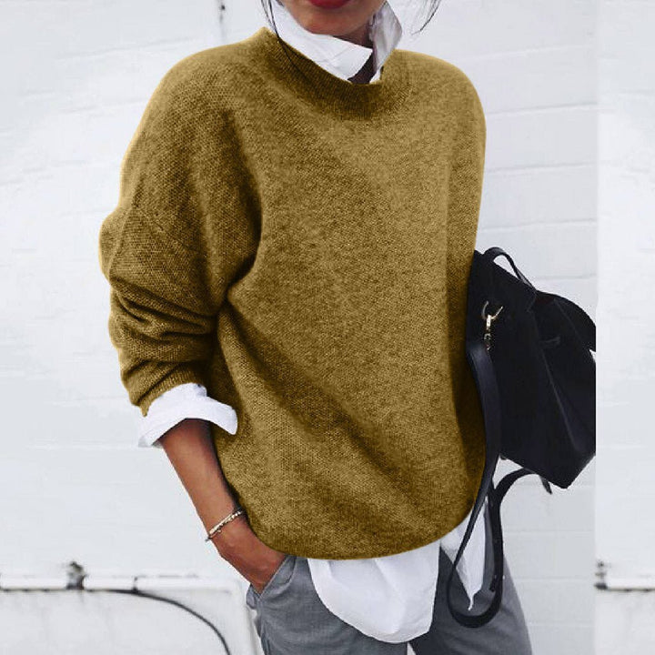 Camille Cashmere Sweater for Women – A Luxurious Knit with Classic Crewneck & Flattering Fit