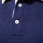Nathaniel Men's Polo Sweater – Long-Sleeve Breathable Knit with a Classic Collar & Timeless Style