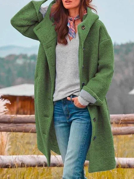 Camille Women's Soft Wool Coat – Stylish, Warm & Versatile for Winter