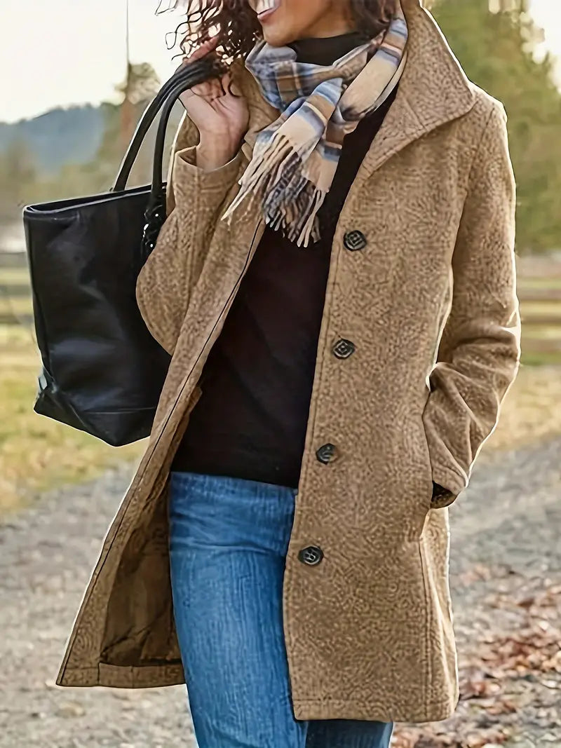 Vivienne Women's Coat – Elegant Winter Coat with a Cozy Lining & Feminine Silhouette