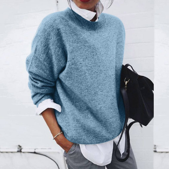 Camille Cashmere Sweater for Women – A Luxurious Knit with Classic Crewneck & Flattering Fit