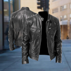 Marcus Men's Leather Jacket – Sleek & Long-Lasting Bomber with a Modern, Comfortable Style