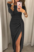 Odette Women's Midi Dress – Sophisticated Dress with Sequin Details for Chic Evenings