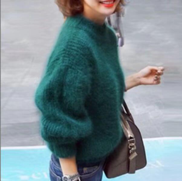 Simone Women's Sweater – Loose-Knit Wool Pullover, Comfortable & Elegant with a Modern Style