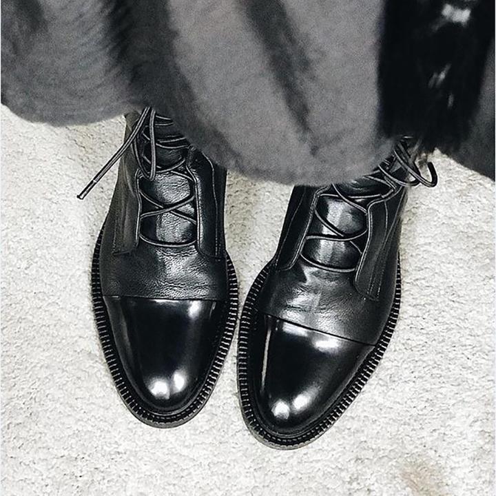 Selene Women's Boots – Elegant Heeled Lace-Up Boots in Premium Leather