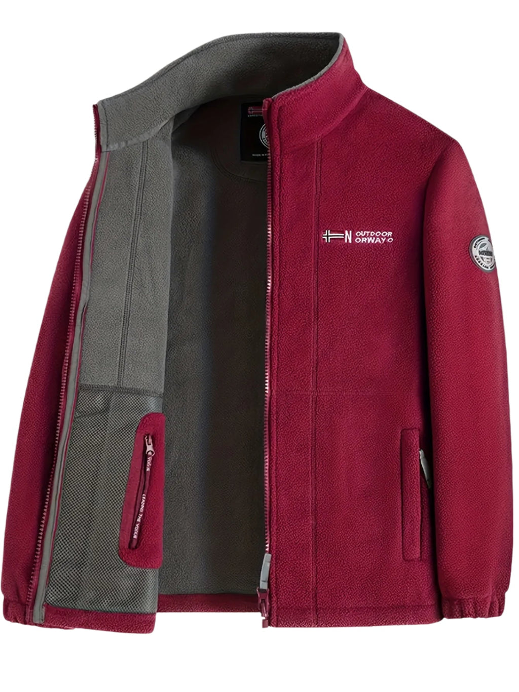 Magnus Men's Outdoor Fleece Jacket – Soft, Lightweight Warmth with a Protective Collar