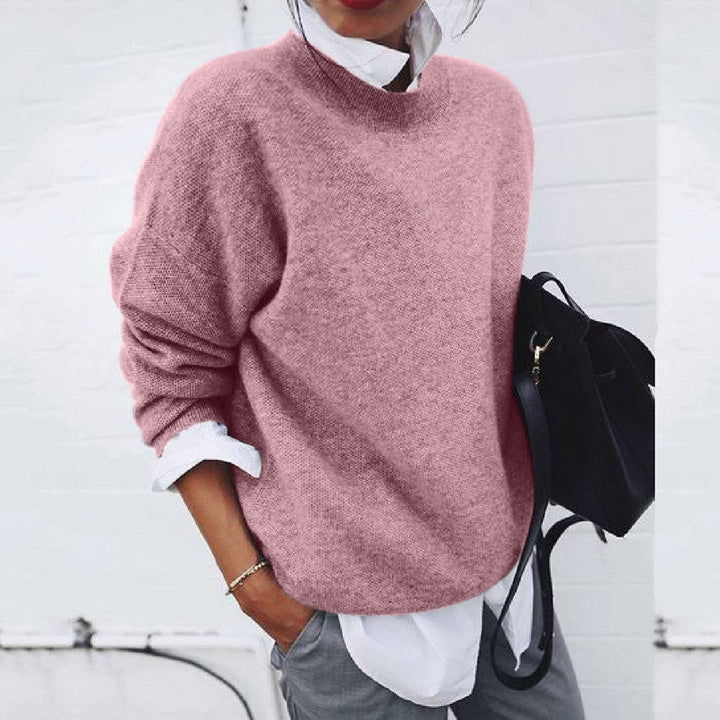 Camille Cashmere Sweater for Women – A Luxurious Knit with Classic Crewneck & Flattering Fit