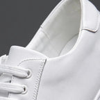 Marco Men's Leather Sneakers – Sleek Genuine Leather Sneakers with a Cushioned Sole and Timeless Design