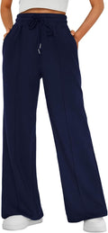 Lucy Women's Wide-Leg Sweatpants – High Waist, Drawstring & Side Pockets
