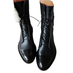 Selene Women's Boots – Elegant Heeled Lace-Up Boots in Premium Leather