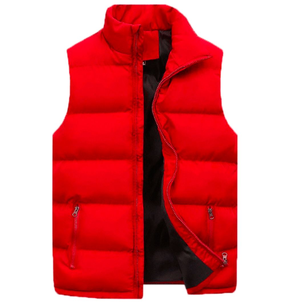 Milo Men's Vest – Lightweight, Waterproof Sleeveless Puffer with High Zip Collar