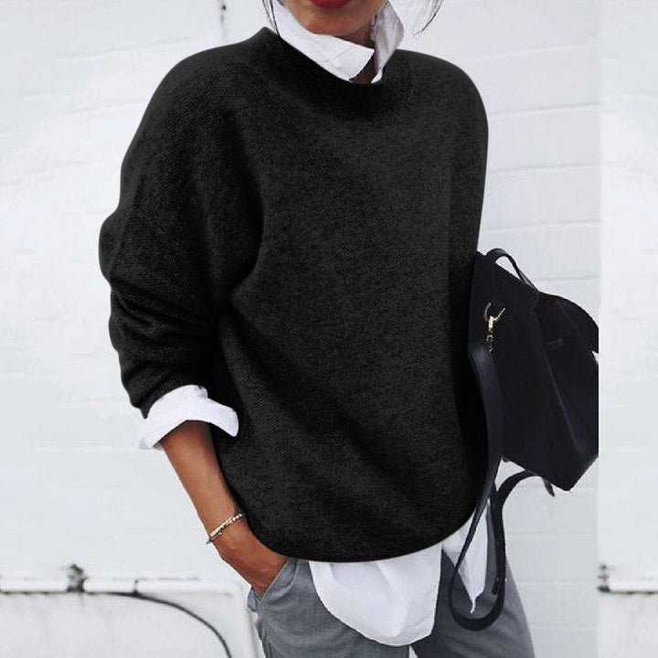 Camille Cashmere Sweater for Women – A Luxurious Knit with Classic Crewneck & Flattering Fit
