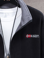 Magnus Men's Outdoor Fleece Jacket – Soft, Lightweight Warmth with a Protective Collar