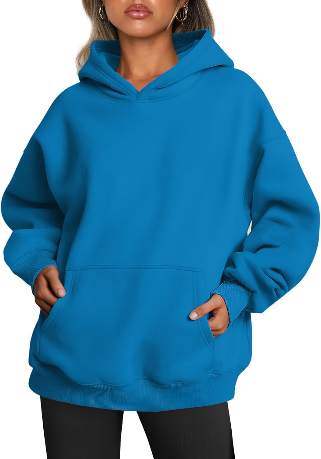 Matilda Women's Oversized Fleece Hoodie – Drop Shoulders, Kangaroo Pocket & Pullover