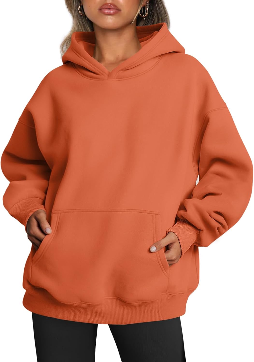 Matilda Women's Oversized Fleece Hoodie – Drop Shoulders, Kangaroo Pocket & Pullover