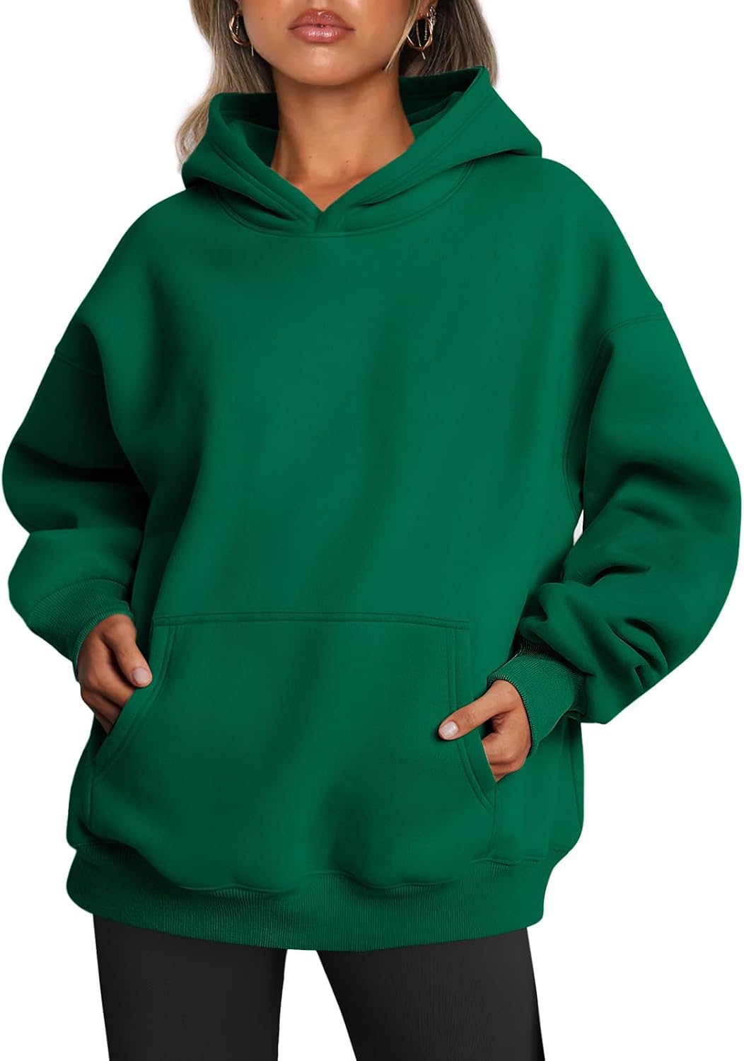 Matilda Women's Oversized Fleece Hoodie – Drop Shoulders, Kangaroo Pocket & Pullover