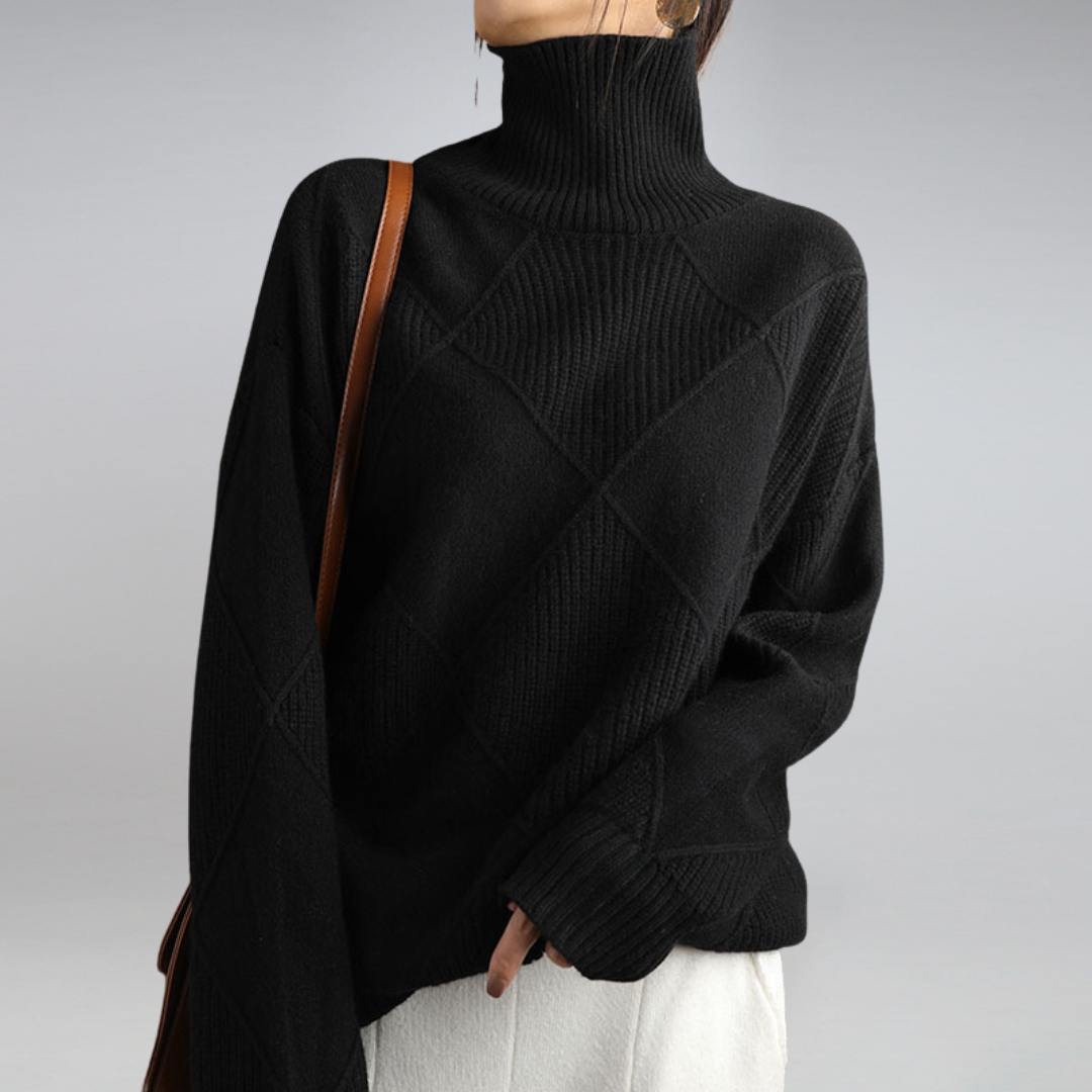 Freya Cashmere Turtleneck for Women – A Soft, Warm & Refined Knit