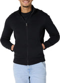 Julian Men's Full-Zip Fleece Sweatshirt – Mock Neck, Regular Fit & Front Pockets