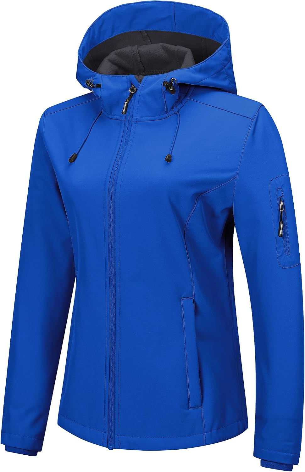 Helena Women's Softshell Jacket – Fleece Lined, Hooded, Windproof & 5 Pockets