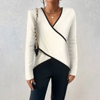 Maren Women's Sweater – Luxe V-Neck Sweater with Comfortable Fit & Elegant, Timeless Design