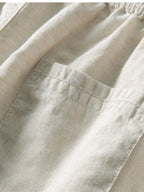 Marcus Men's Summer Two-Piece Set – Breathable Linen-Feel Style with Short Sleeves & Easy-Fit Trousers