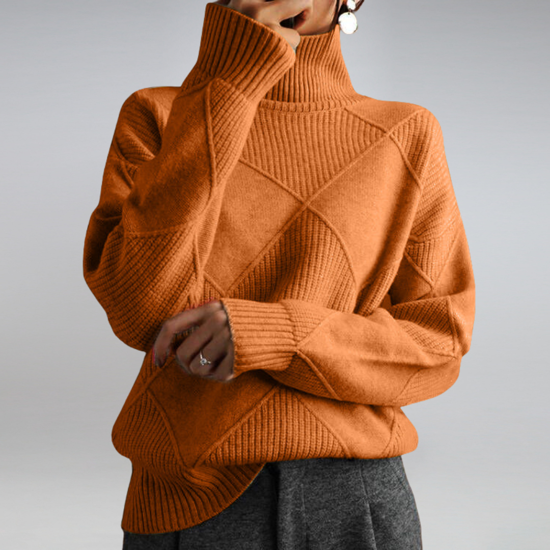 Freya Cashmere Turtleneck for Women – A Soft, Warm & Refined Knit