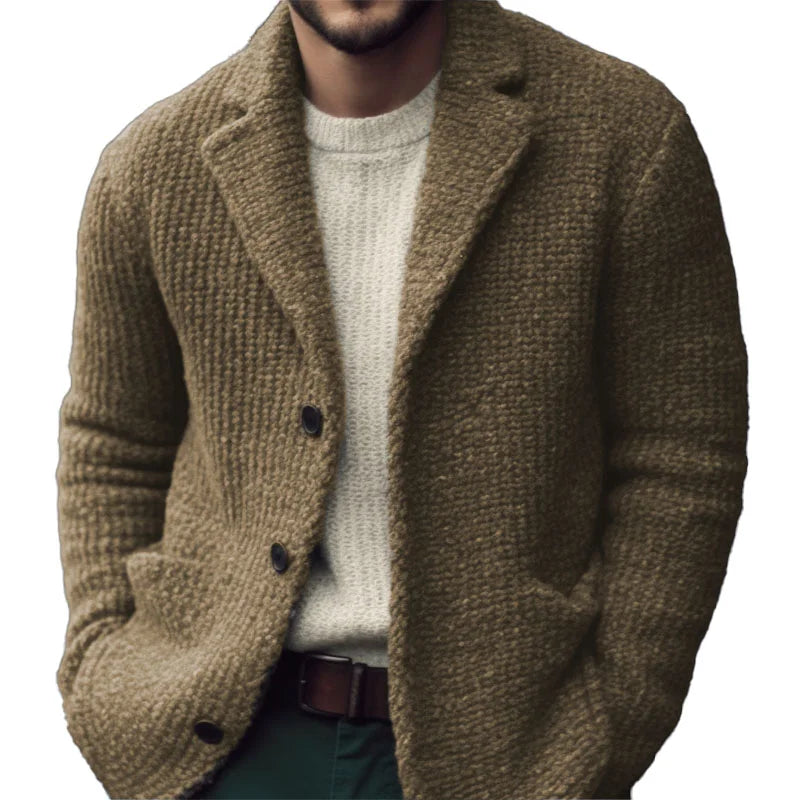 Theo Men's Cardigan – Soft-Knit Comfort, Classic Fit & Refined Button-Up Style