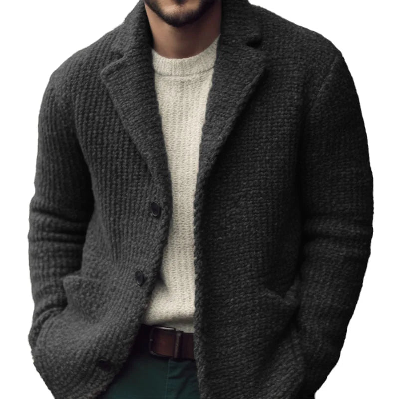 Theo Men's Cardigan – Soft-Knit Comfort, Classic Fit & Refined Button-Up Style