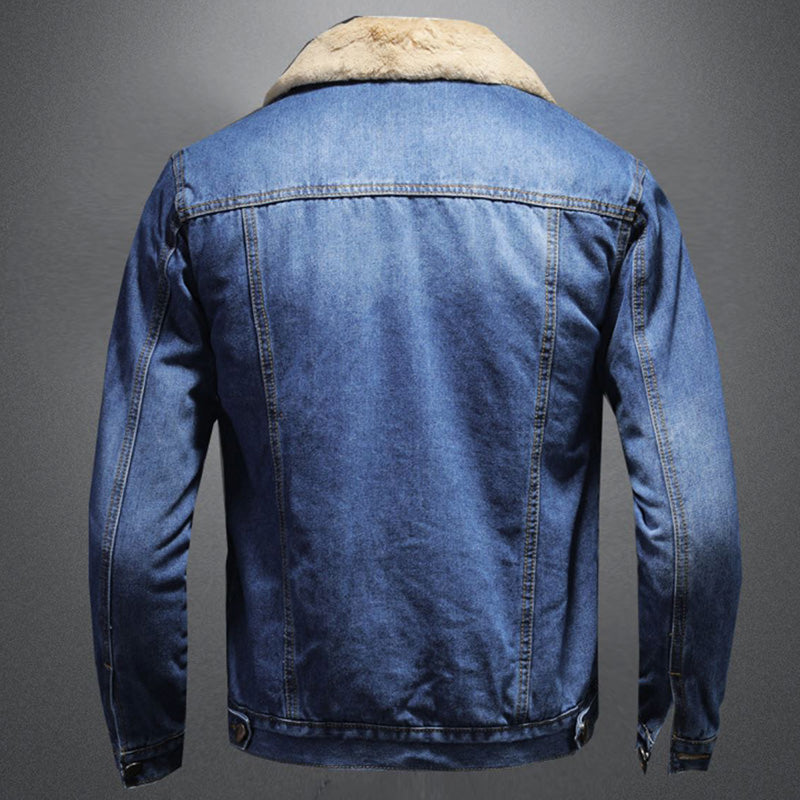 Elliot Men's Denim Jacket – Warm Lined Jean Jacket with Classic Modern Style