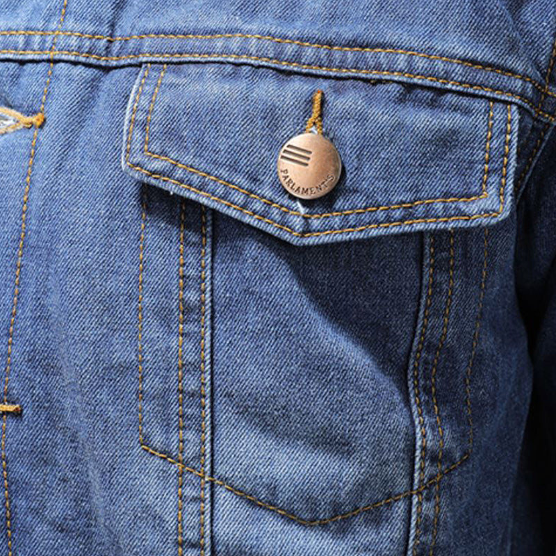 Elliot Men's Denim Jacket – Warm Lined Jean Jacket with Classic Modern Style