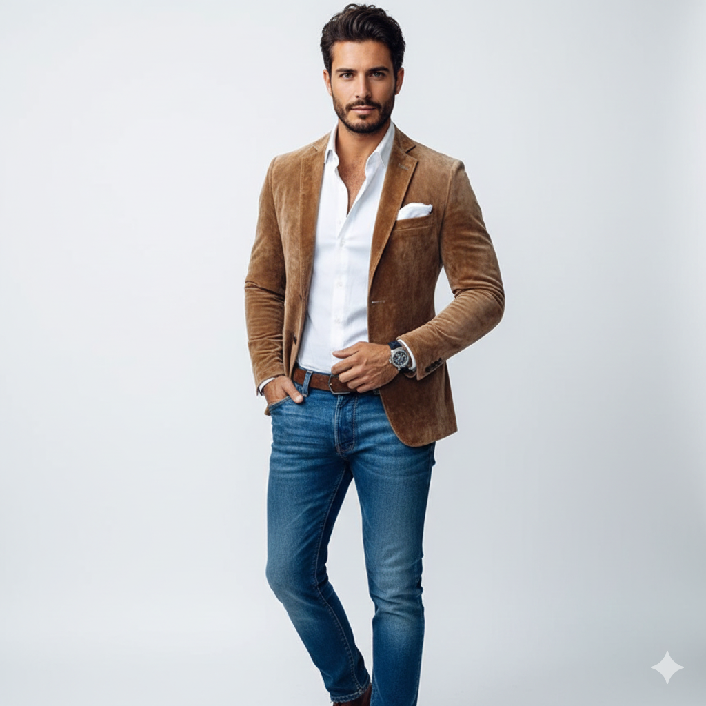 Dean Slim-Fit Blazer for Men – Elegant Casual Jacket with a Versatile Modern Cut