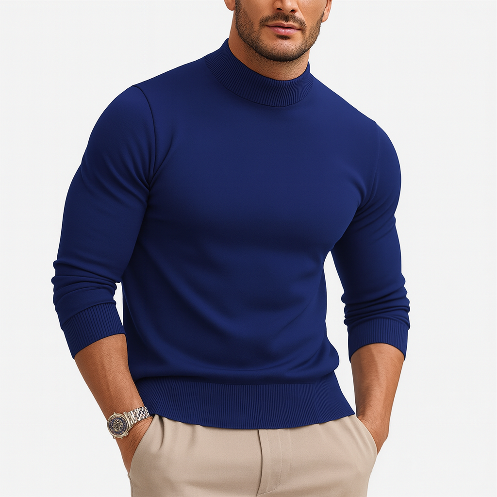 Vincent Men's Turtleneck Sweater – Premium Soft-Knit Fabric in a Sleek, Contemporary Style