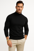 Vincent Men's Turtleneck Sweater – Premium Soft-Knit Fabric in a Sleek, Contemporary Style