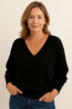 Marielle Women's V-Neck Cashmere Sweater – 100% Premium Cashmere in a Soft, Warm, Timeless Fit