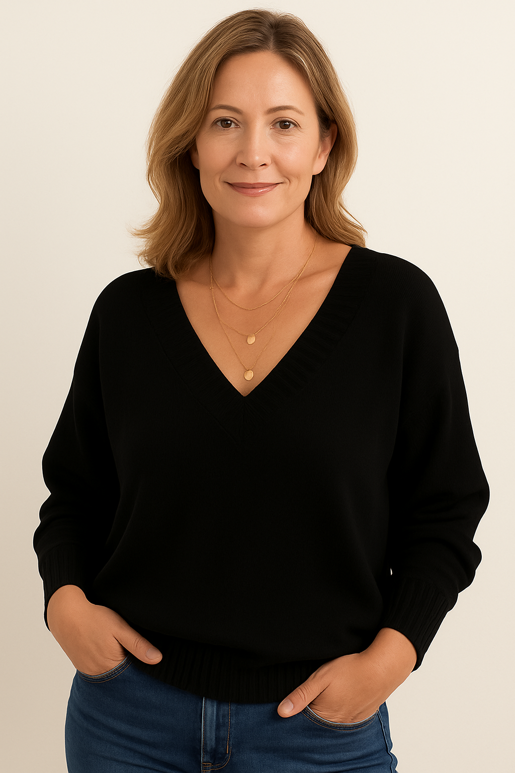 Marielle Women's V-Neck Cashmere Sweater – 100% Premium Cashmere in a Soft, Warm, Timeless Fit