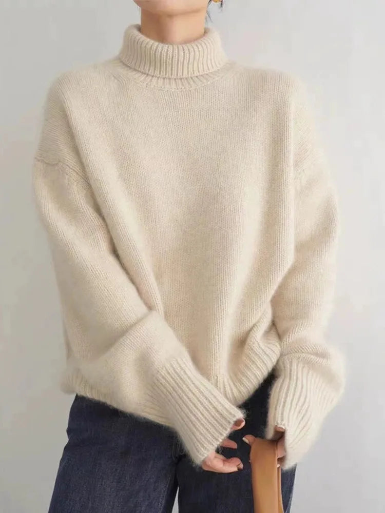 Sasha Women's Sweater – Soft Wool Turtleneck, Elegant Style for a Chic Winter Look