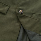 Jasper Men's Corduroy Coat – Slim Fit with Stand Collar & Elegant Side Pockets