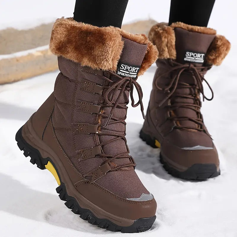 Vivienne Women's Winter Boots – Warm, Waterproof with Faux Fur Lining