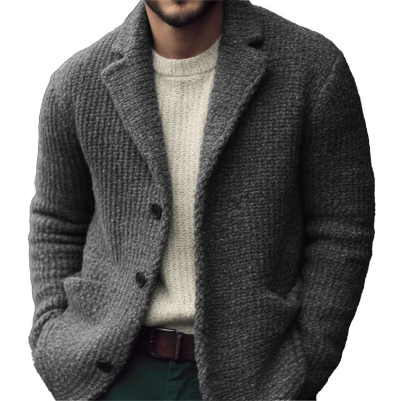 Theo Men's Cardigan – Soft-Knit Comfort, Classic Fit & Refined Button-Up Style
