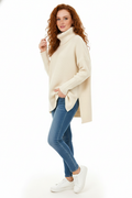 Willow Women's Turtleneck Sweater – Ultra-Soft Oversized Knit with Tall Collar & Chic Style
