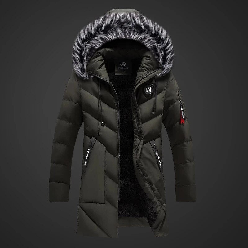 Marcus Men's Winter Coat – Warm Insulation, Water-Repellent Fabric & Adjustable Hood