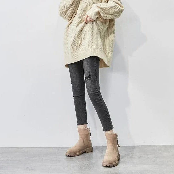 Adeline Women's Winter Boots – Warm Soft-Suede Boots with Cozy Lining & Non-Slip Sole