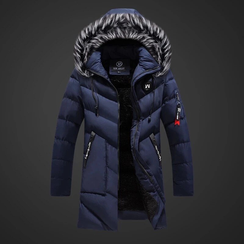 Marcus Men's Winter Coat – Warm Insulation, Water-Repellent Fabric & Adjustable Hood