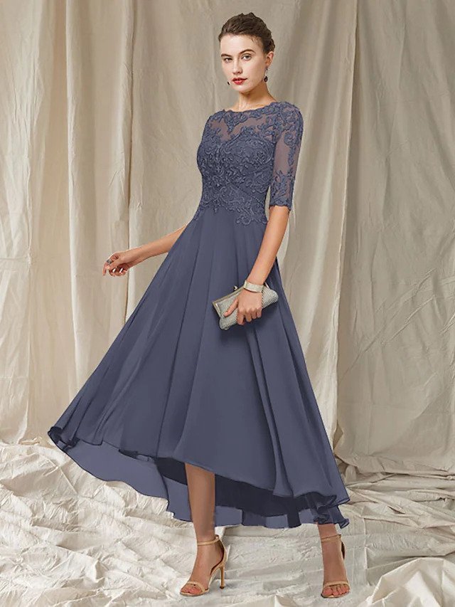 Seraphina Women's Evening Gown – Elegant Long Lace Dress with Flattering Fit for Festive Occasions